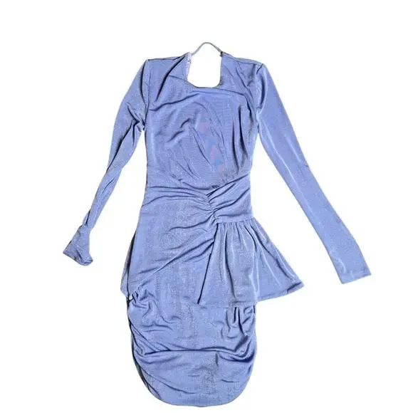 Revolve X Misha Evetta Dress in Heather Blue Size: 4 - Picture 2 of 7